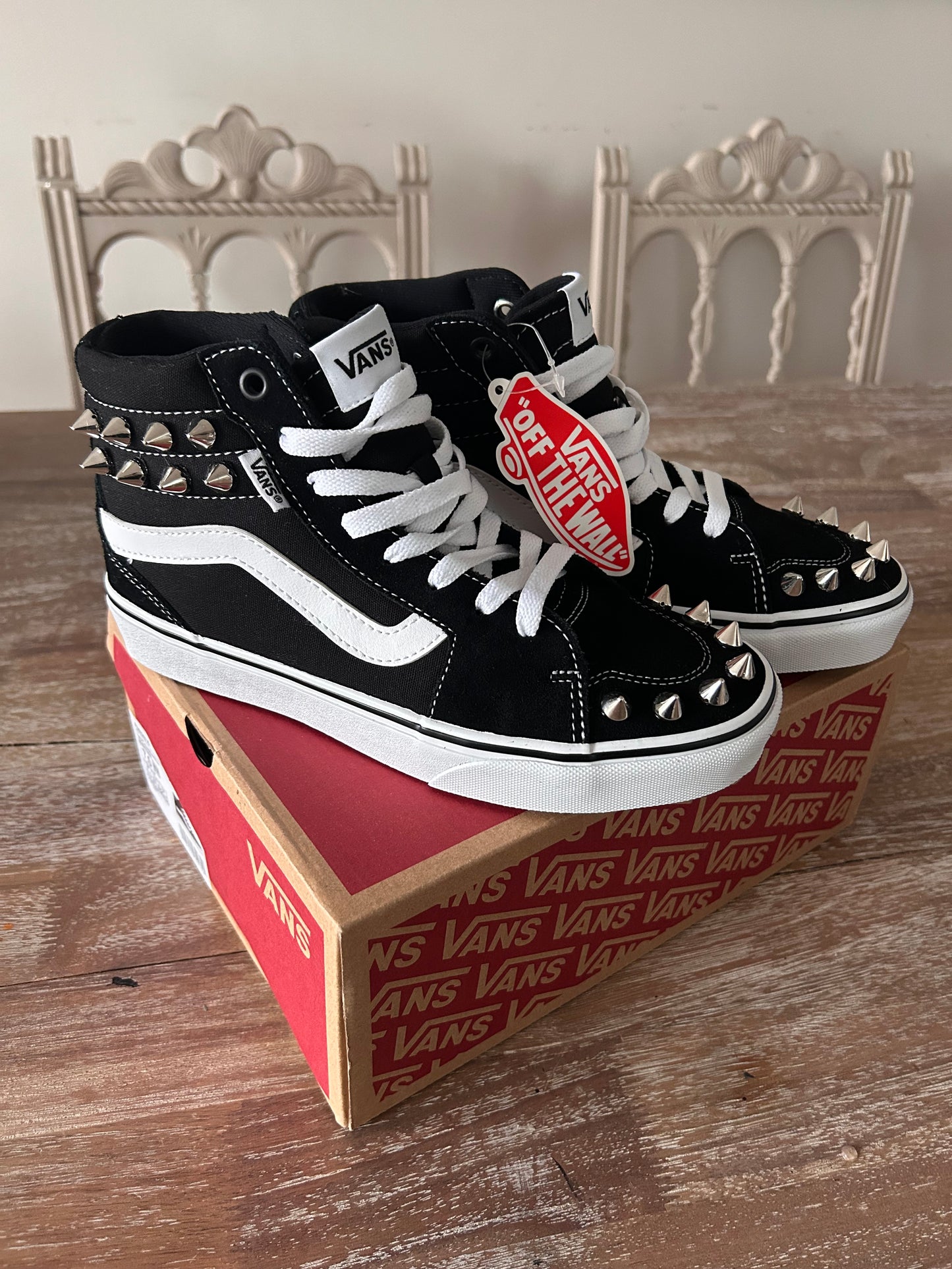 Custom Spike Vans Filmore Hi Top Sneakers