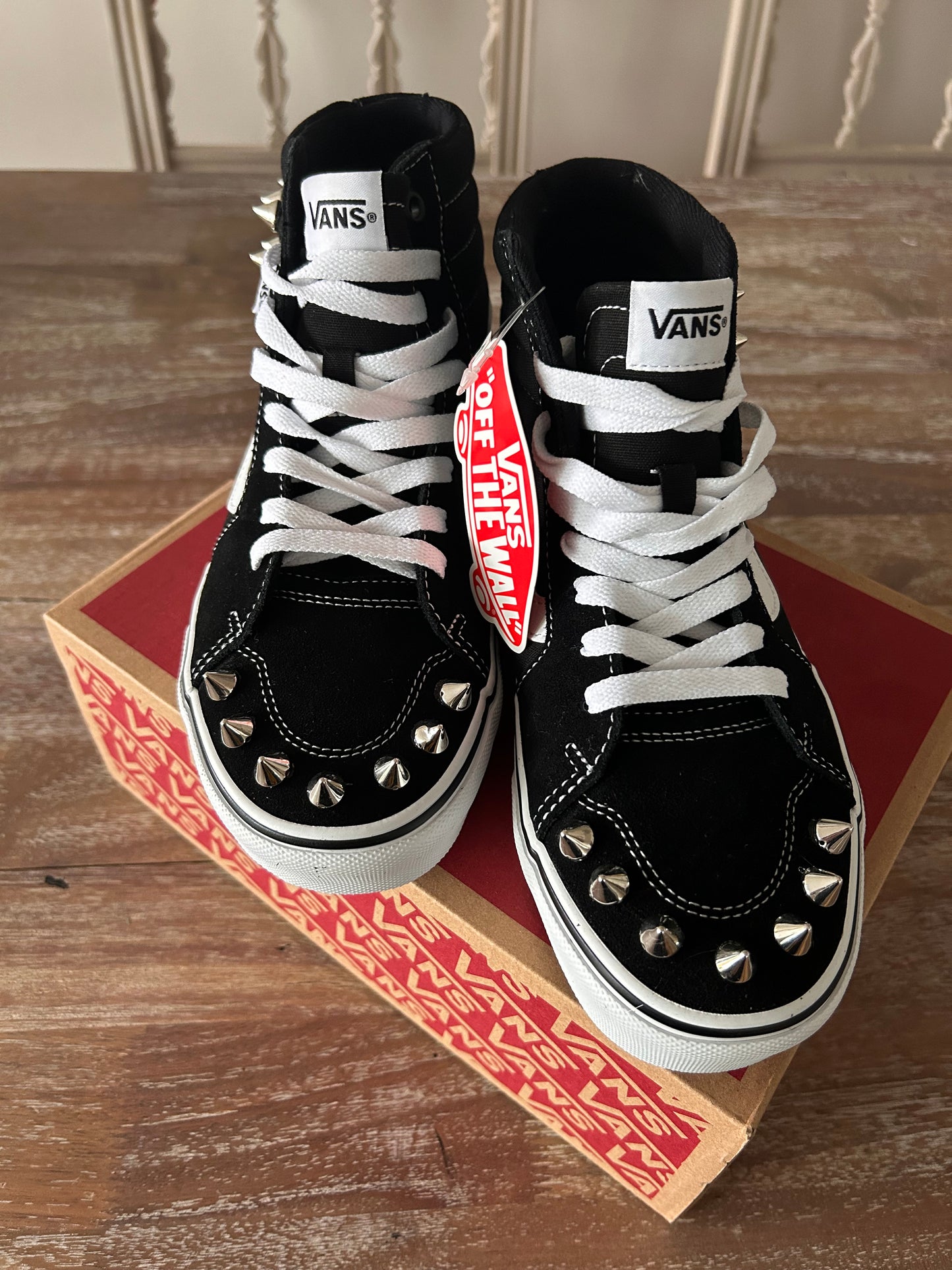 Custom Spike Vans Filmore Hi Top Sneakers