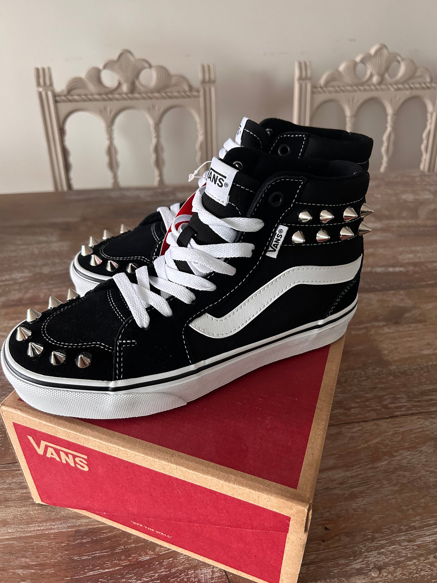 Custom Spike Vans Filmore Hi Top Sneakers