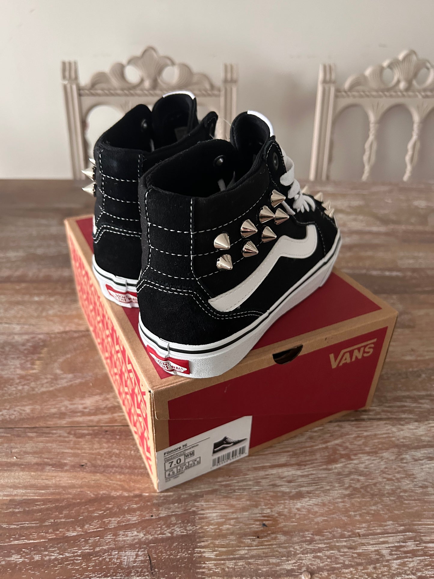 Custom Spike Vans Filmore Hi Top Sneakers