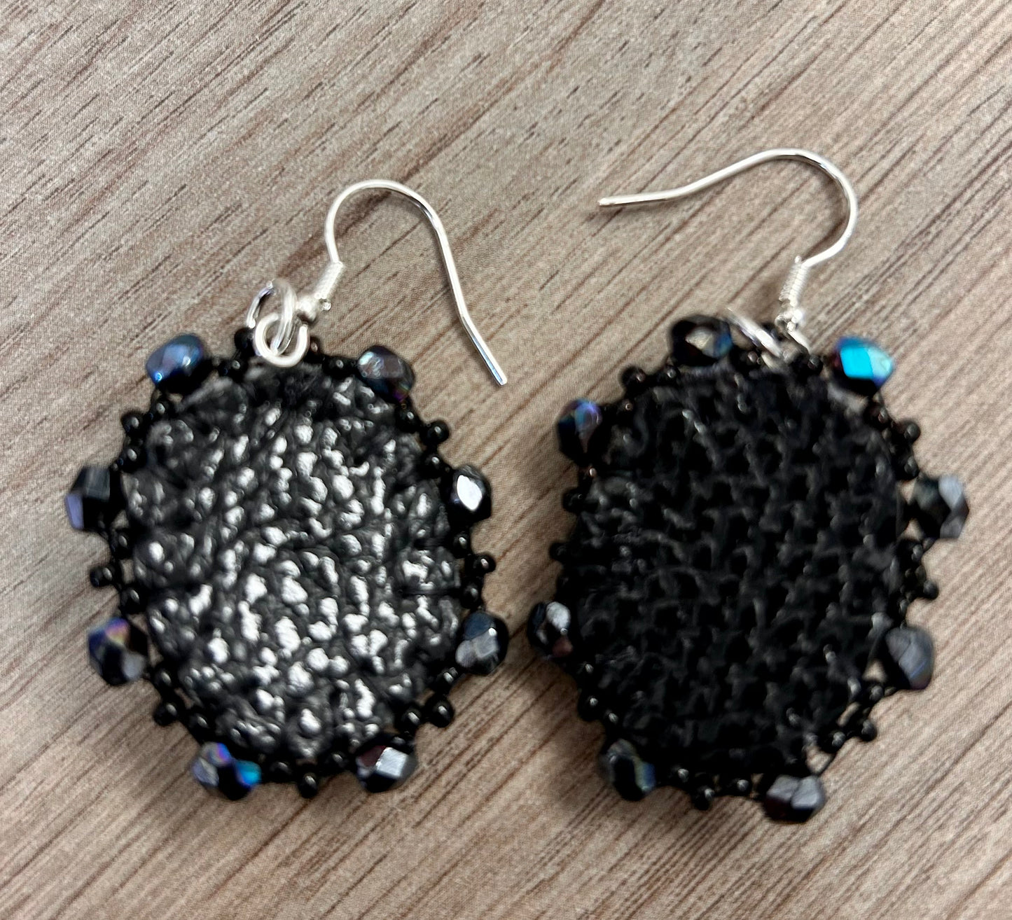 Amethyst Skull Headdress Earrings