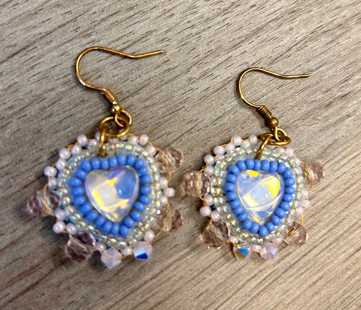 Baby Blue Heart Earrings