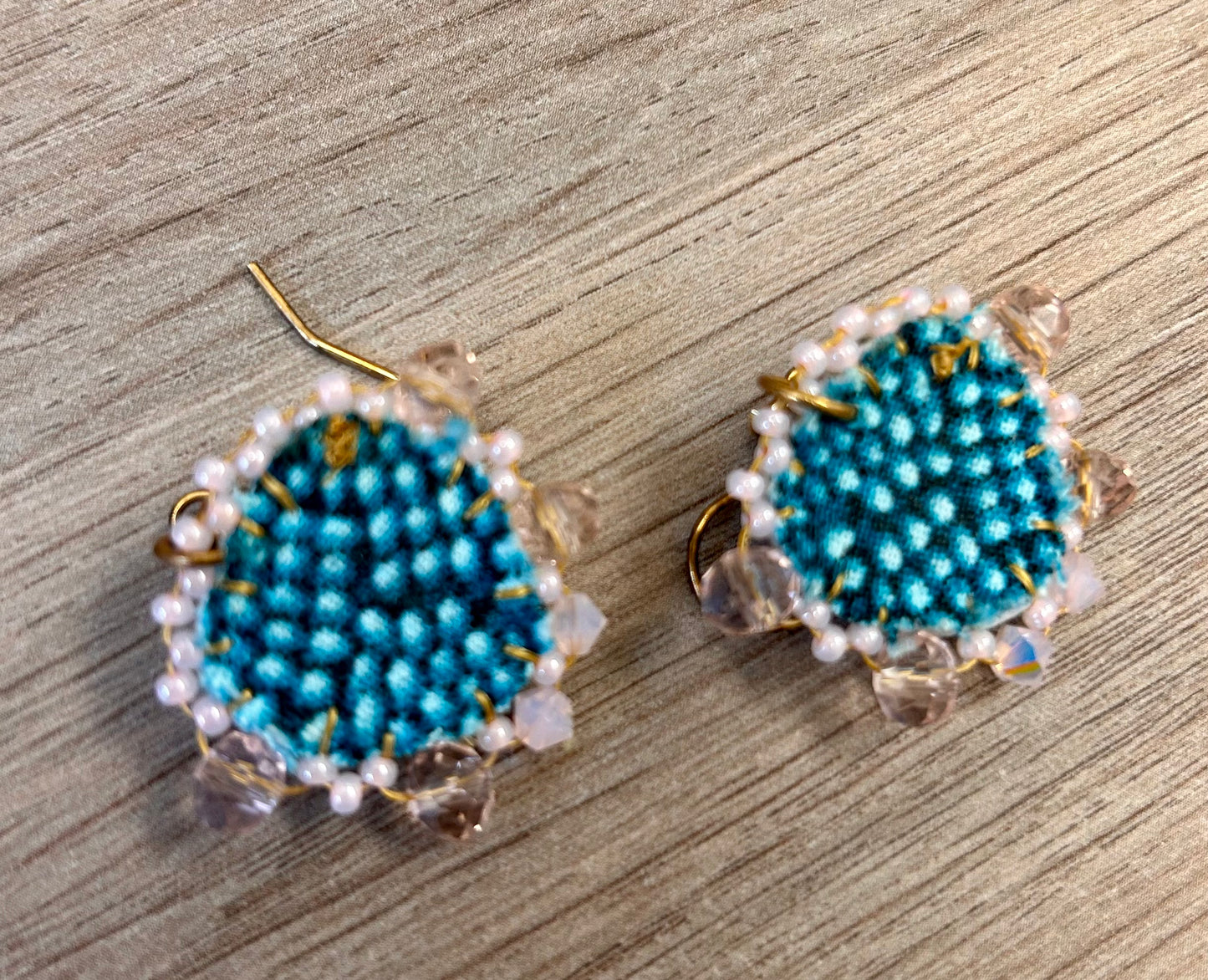 Baby Blue Heart Earrings