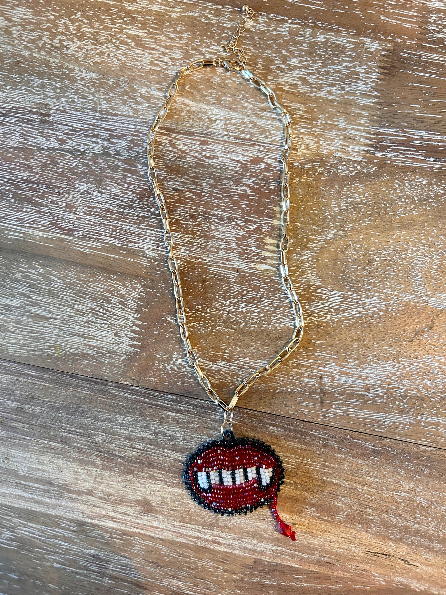 Vampire Teeth Necklace