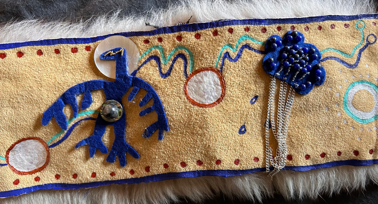 Mishibizhiw and Nimkii Binesi (Underwater Panther and the Thunderbird) Fox Fur Story