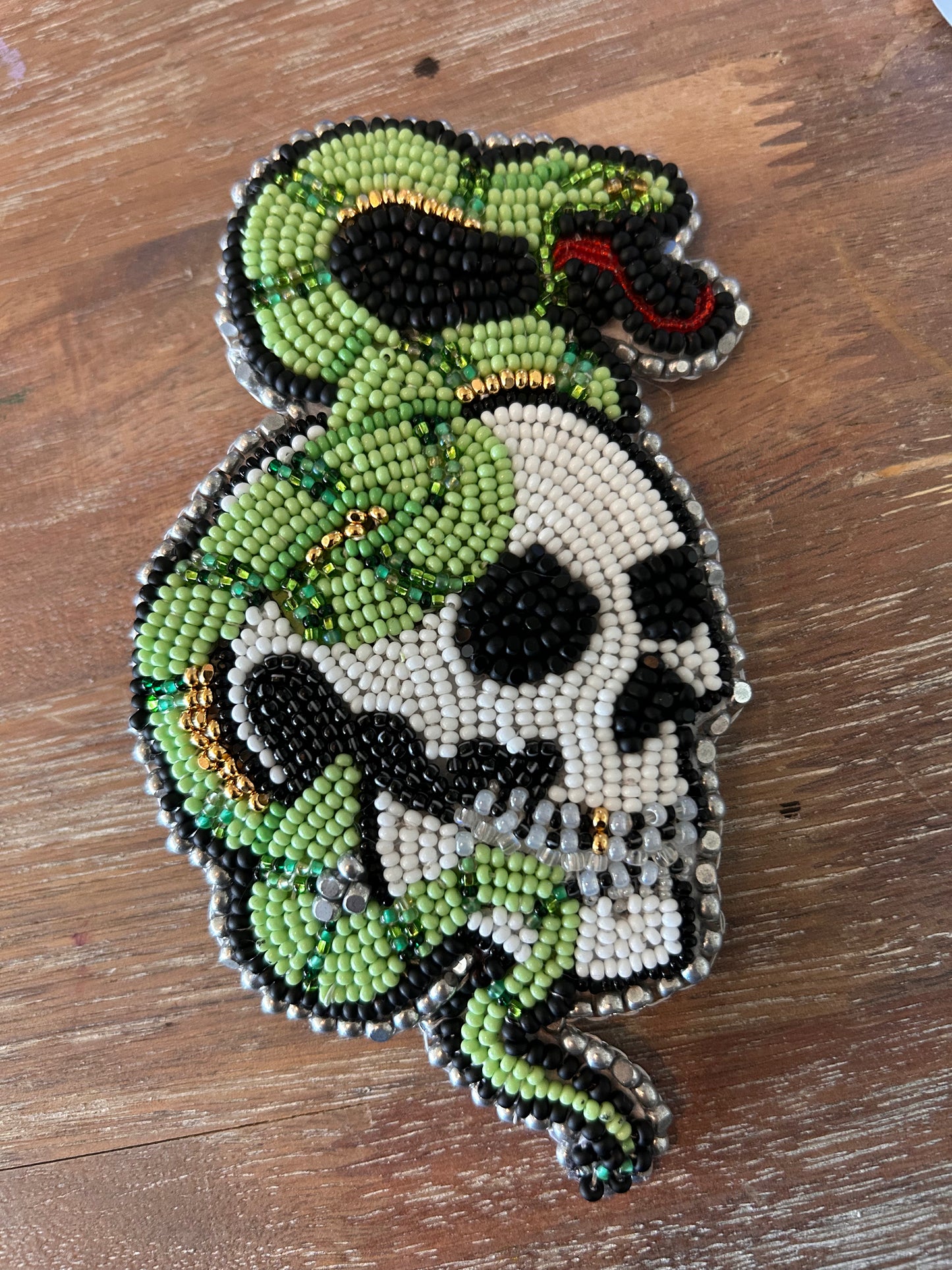 Snake & Skull Pin