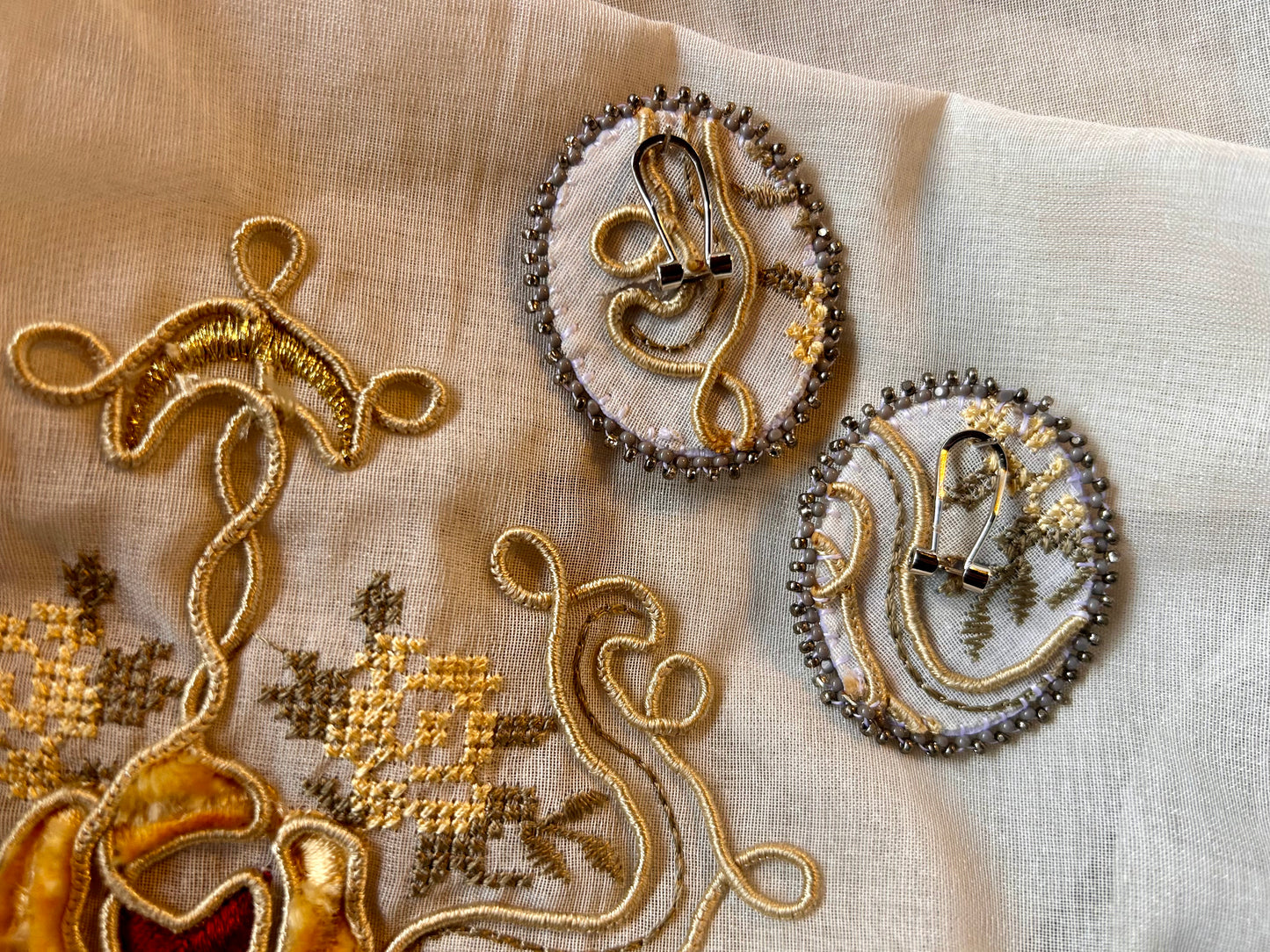 Crazy Lace Agate Earrings