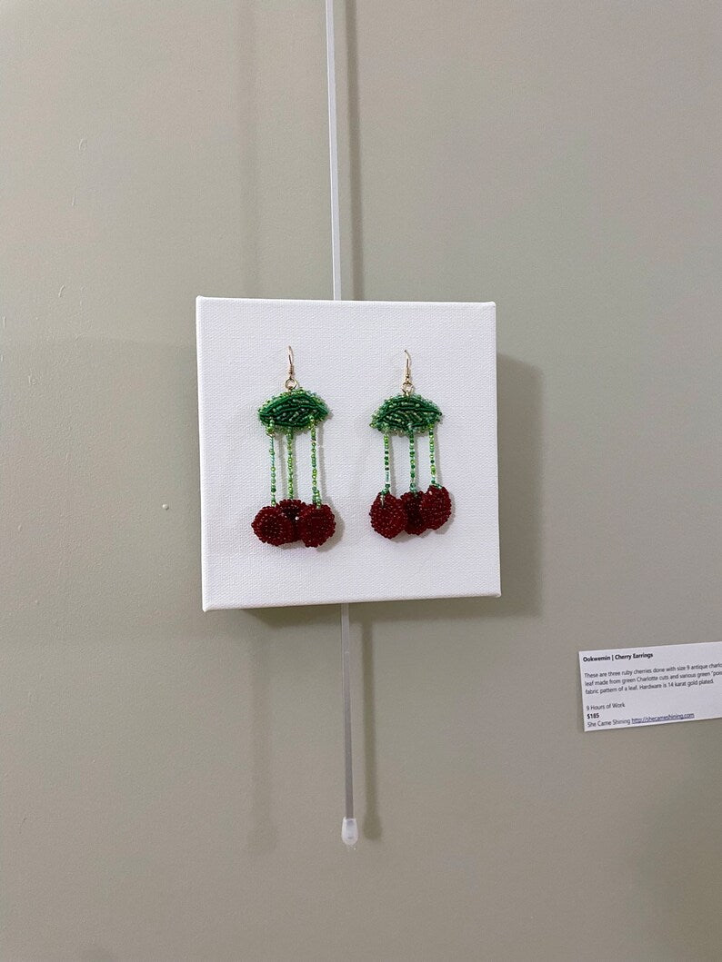 Ookwemin (Cherry) Earrings