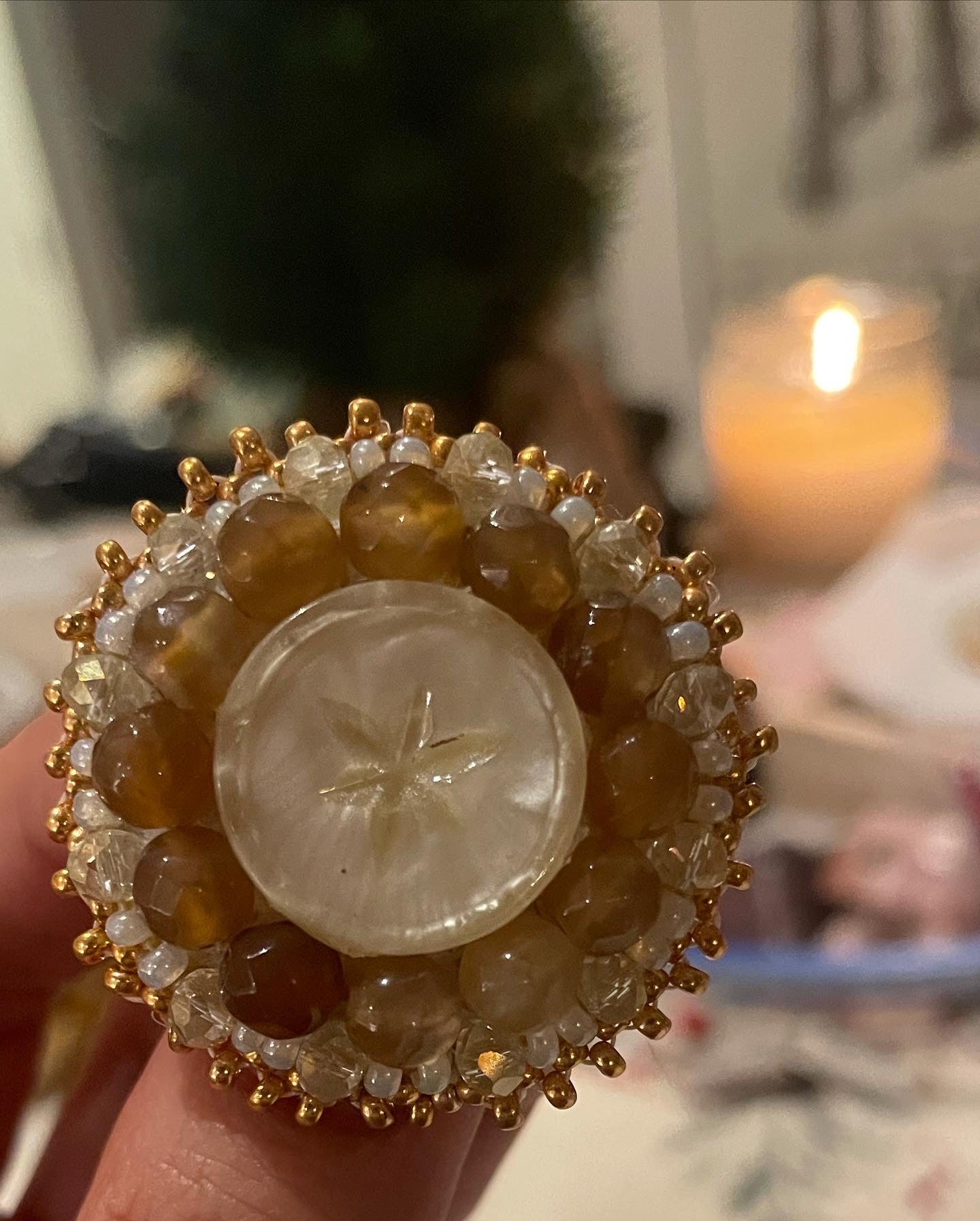 Giiwednong | Northstar Pearl Button Brooch