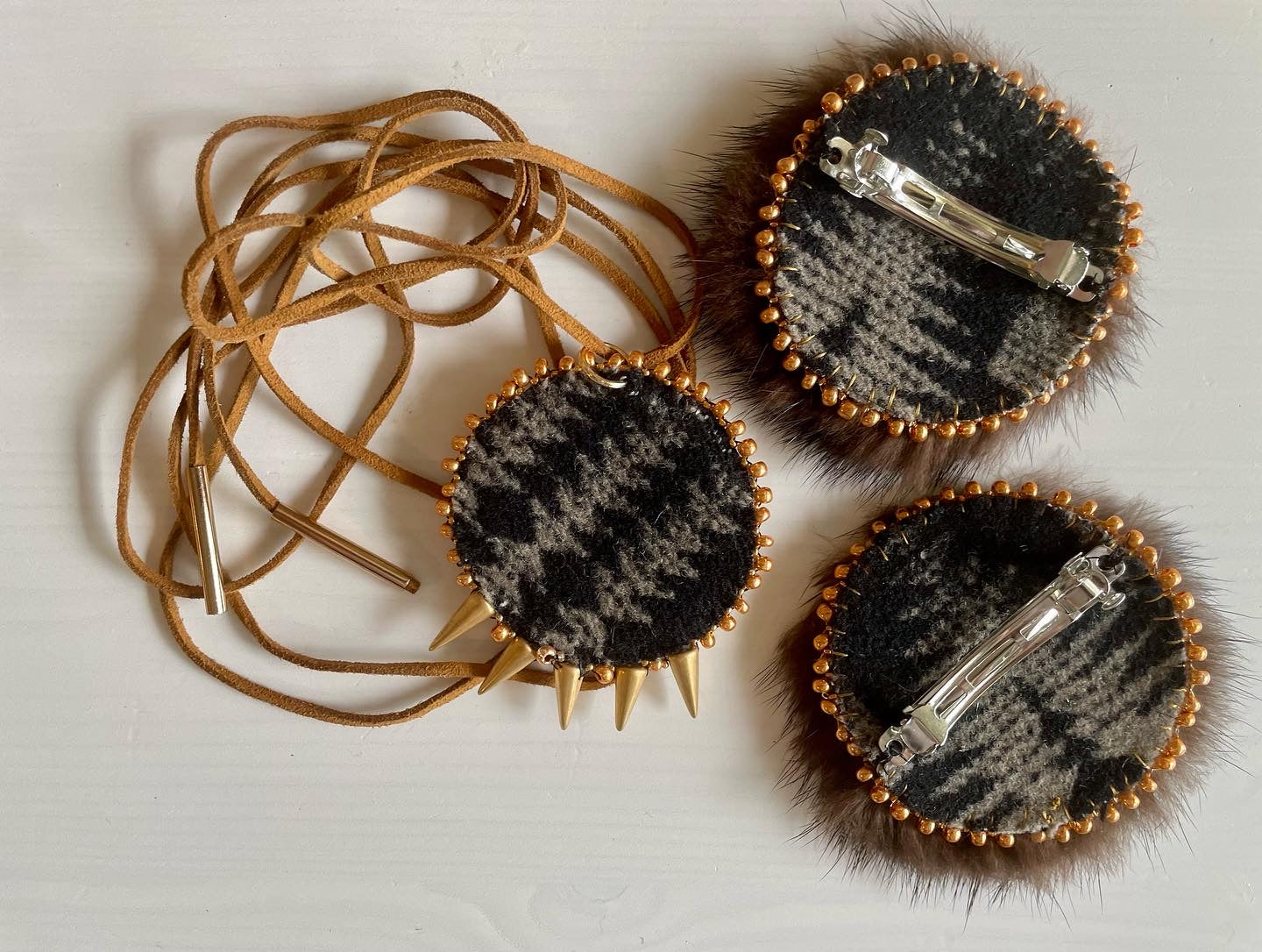 ShoShona Kish Custom "Digging Roots" Hair Tie and Necklace Set