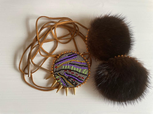 ShoShona Kish Custom "Digging Roots" Hair Tie and Necklace Set