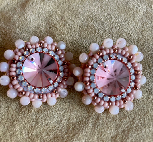 "Sunset on the Sea" Mother of Pearl Earrings