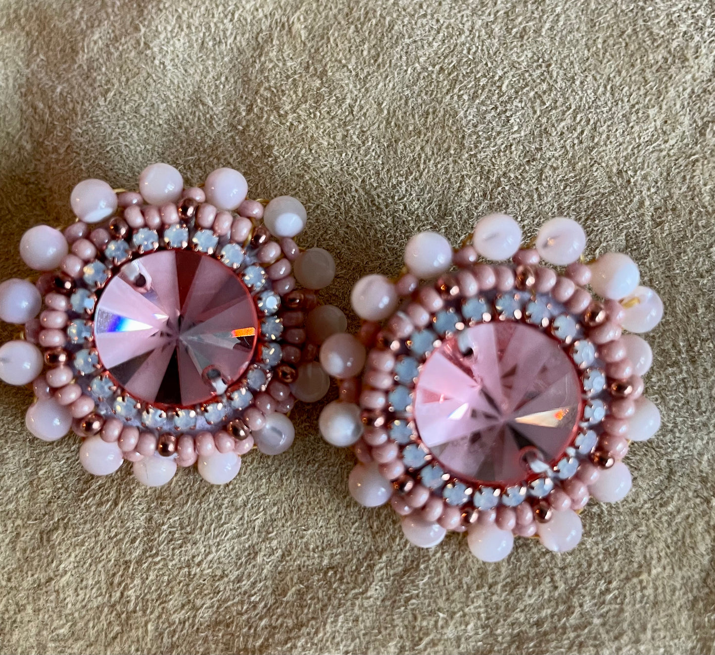 "Sunset on the Sea" Mother of Pearl Earrings