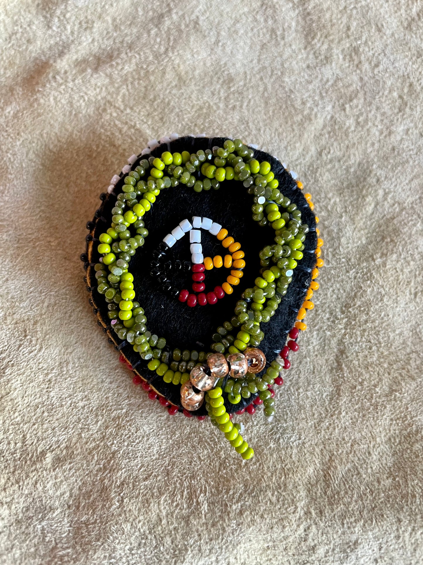 "Four Directions" Sweet Grass Pin