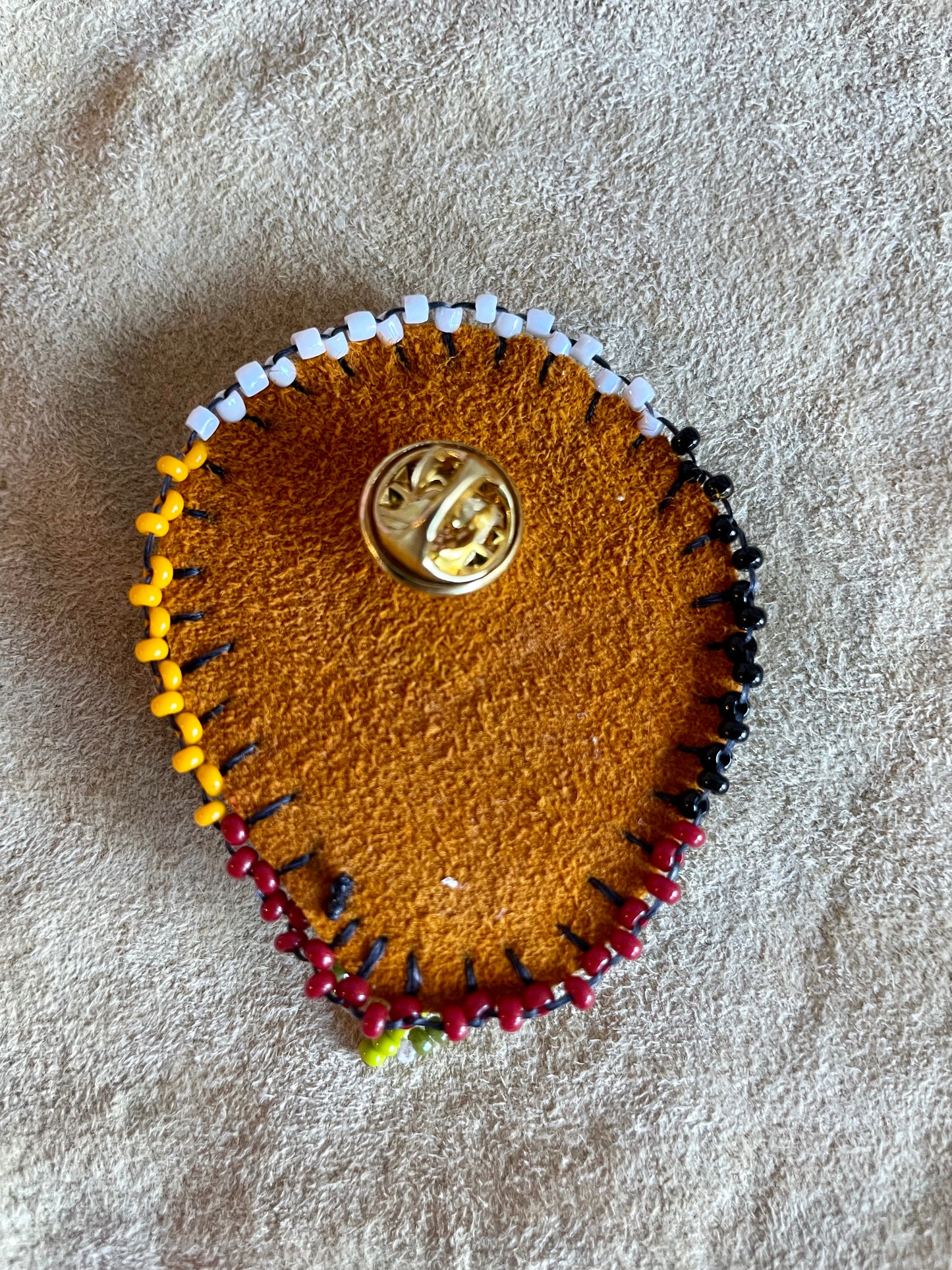 "Four Directions" Sweet Grass Pin