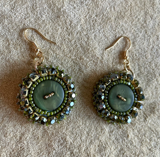 "Moss Only Grows on the North Side of Trees" Earrings