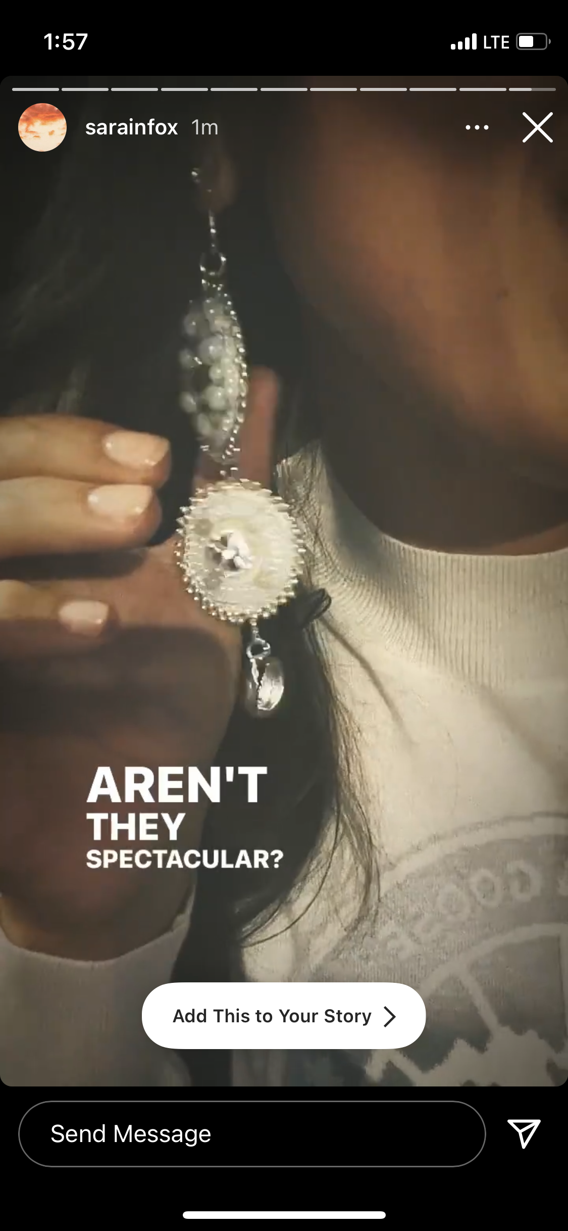 Sarain Fox Custom Ermine "Bboon | Winter" Hair Tie and Earring Set