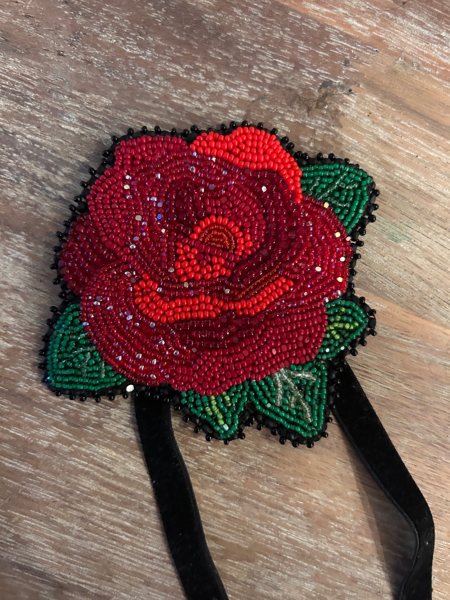 Rose Necklace and Hair Tie