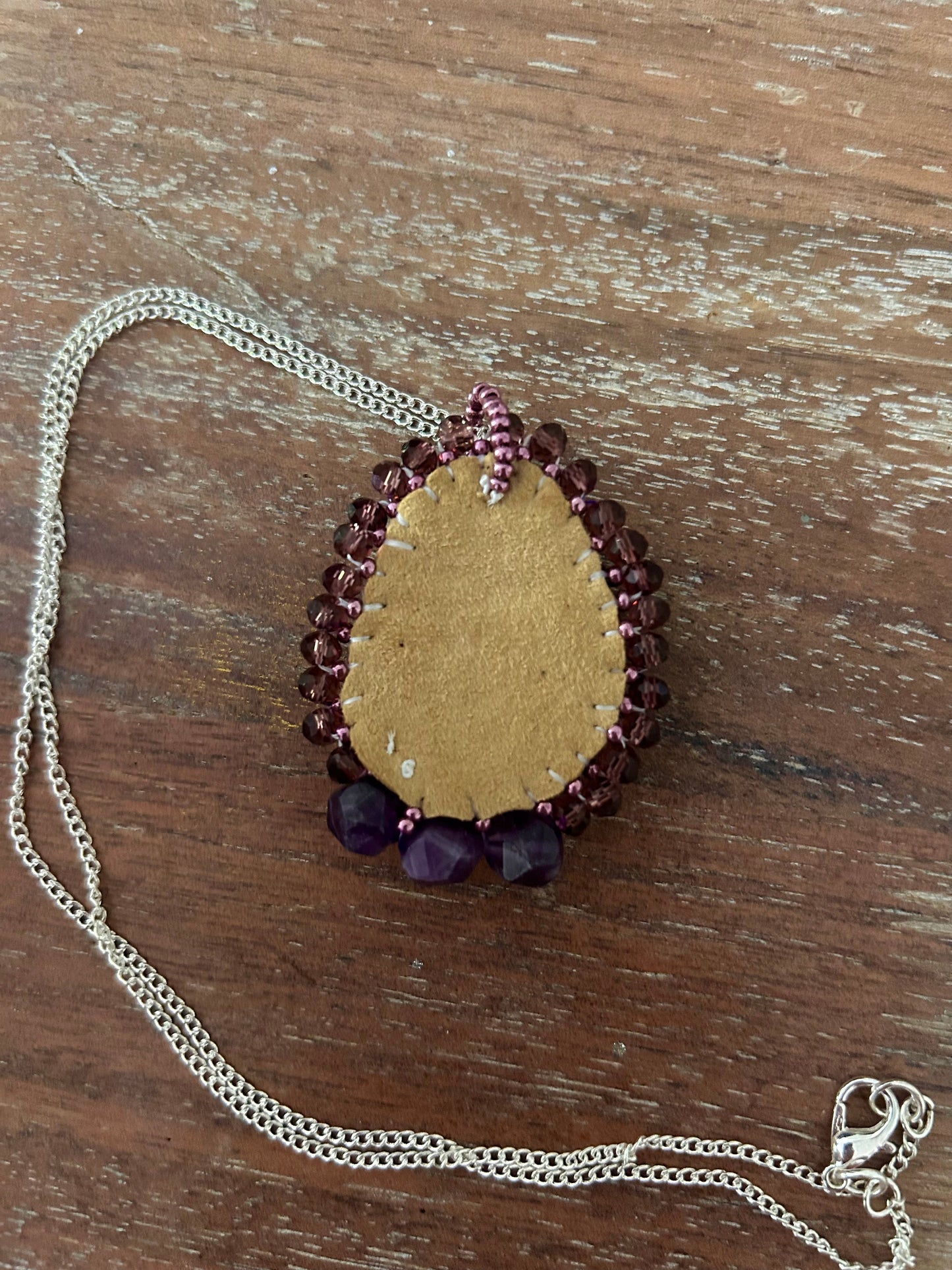 Amethyst Teardrop Necklace