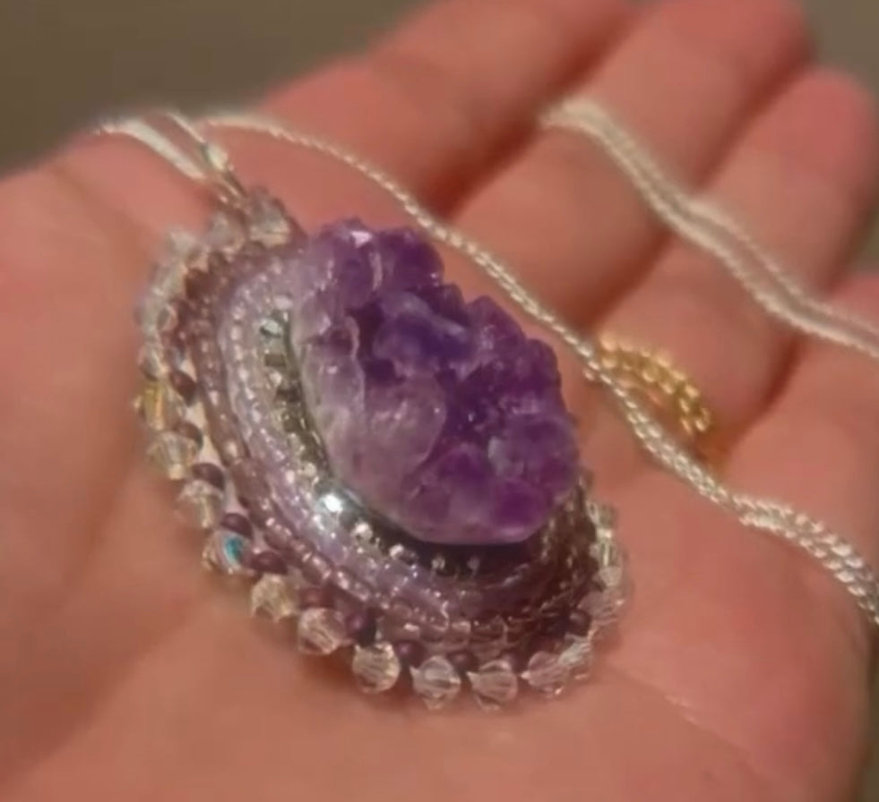 Raw Amethyst Necklace