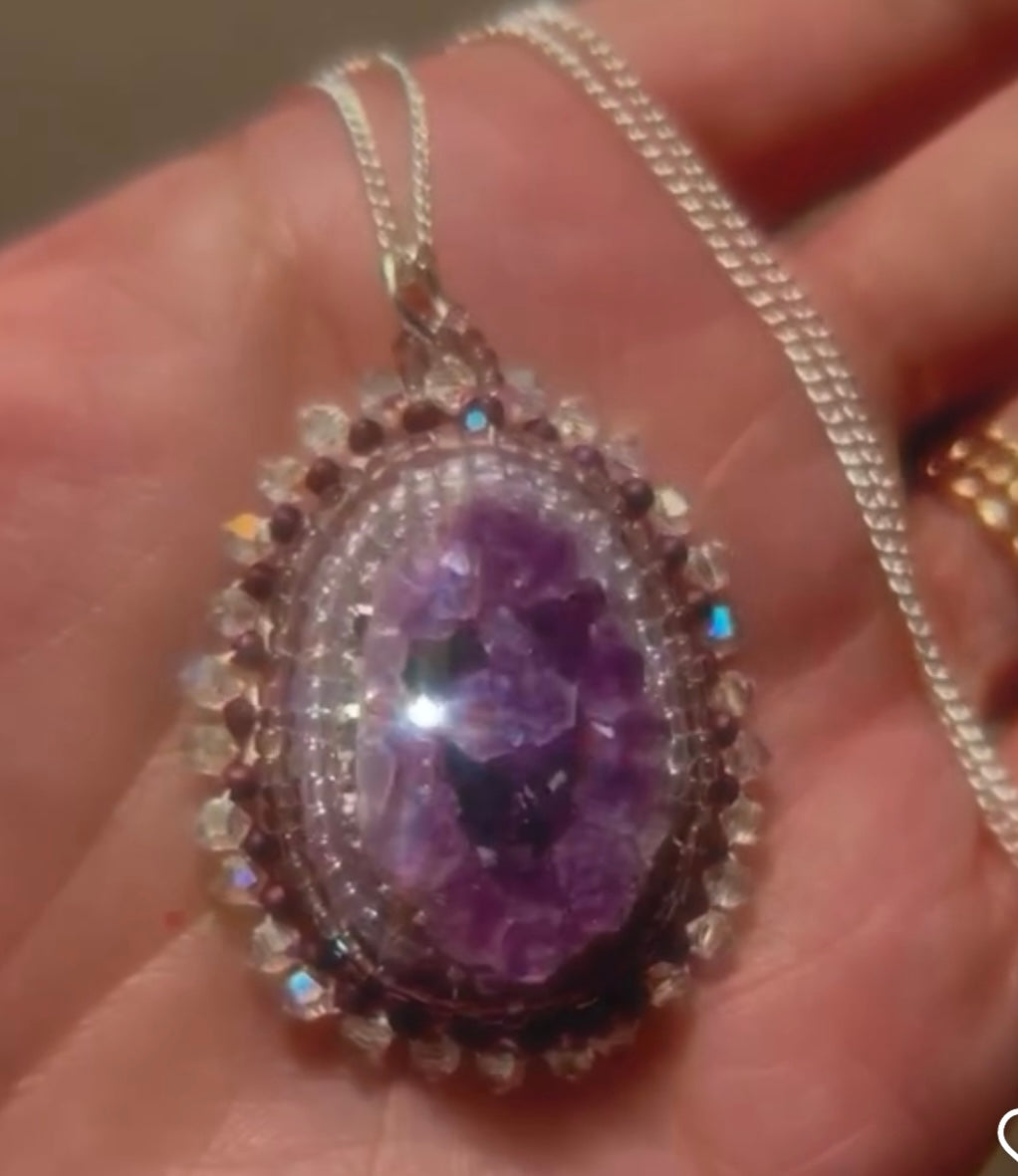 Raw Amethyst Necklace