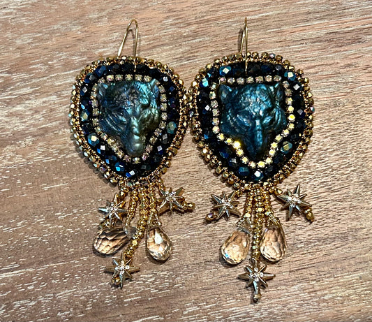 Wolf Northstar Earrings