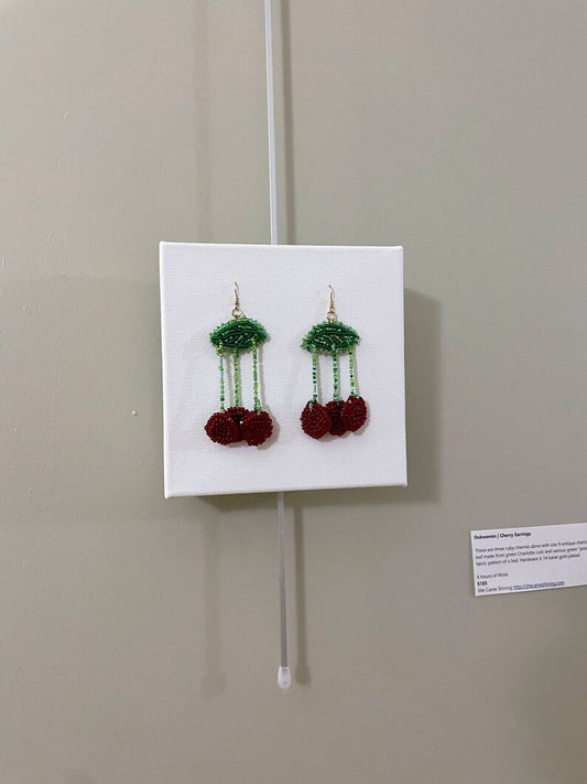 Ookwemin (Cherry) Earrings