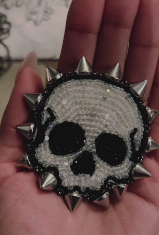 Spike Edged Skull Patch