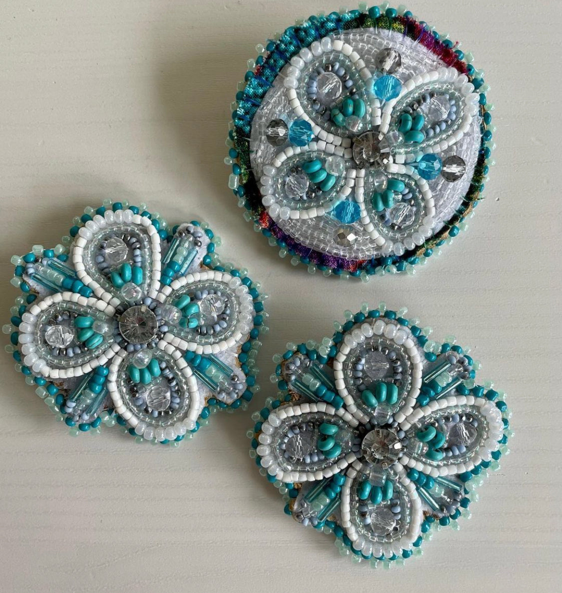 Turquoise Earring and Hair Clip Set