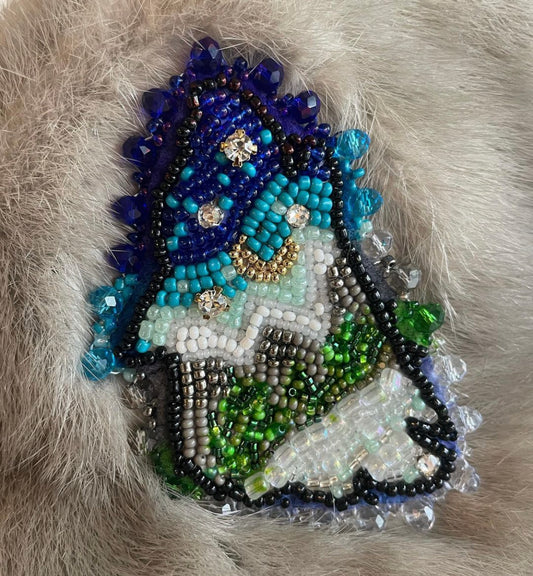 Wolf Head Mountain Landscape Pin