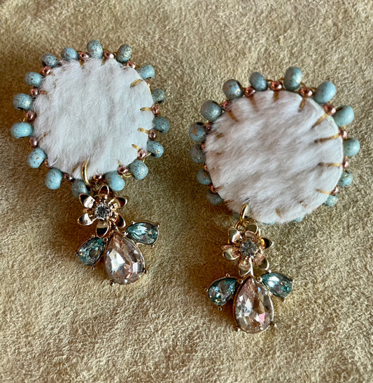 "Kiss of the Fur Queen" Earrings