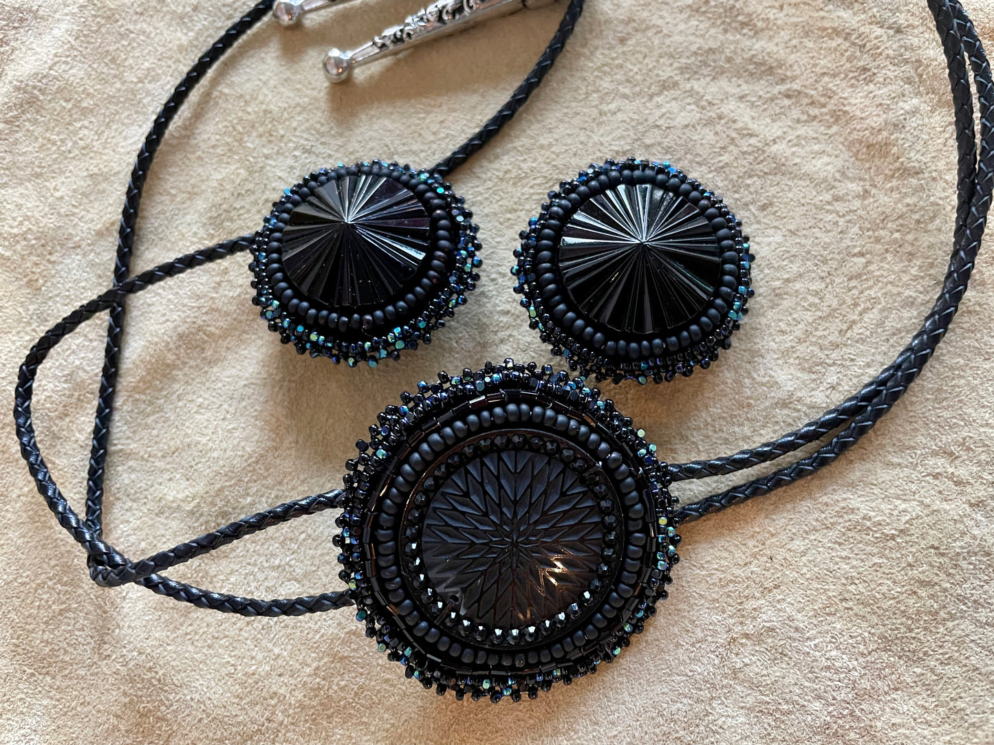 "Midnight Sky" Bolo and Earring Set